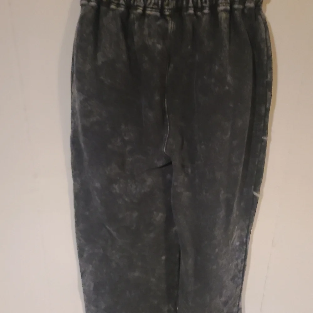 Black Jogger Pants with White Stitching FASHION NOVA - Picture 7 of 8